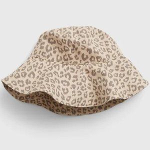 NWT GAP Canvas Print Leopard Print Bucket Hat